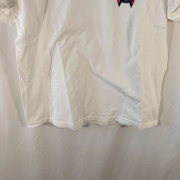 Vintage MLB Baseball 9/11 Shirt Men's XL White Short Sleeve Crew Neck Cotton - Picture 3 of 7